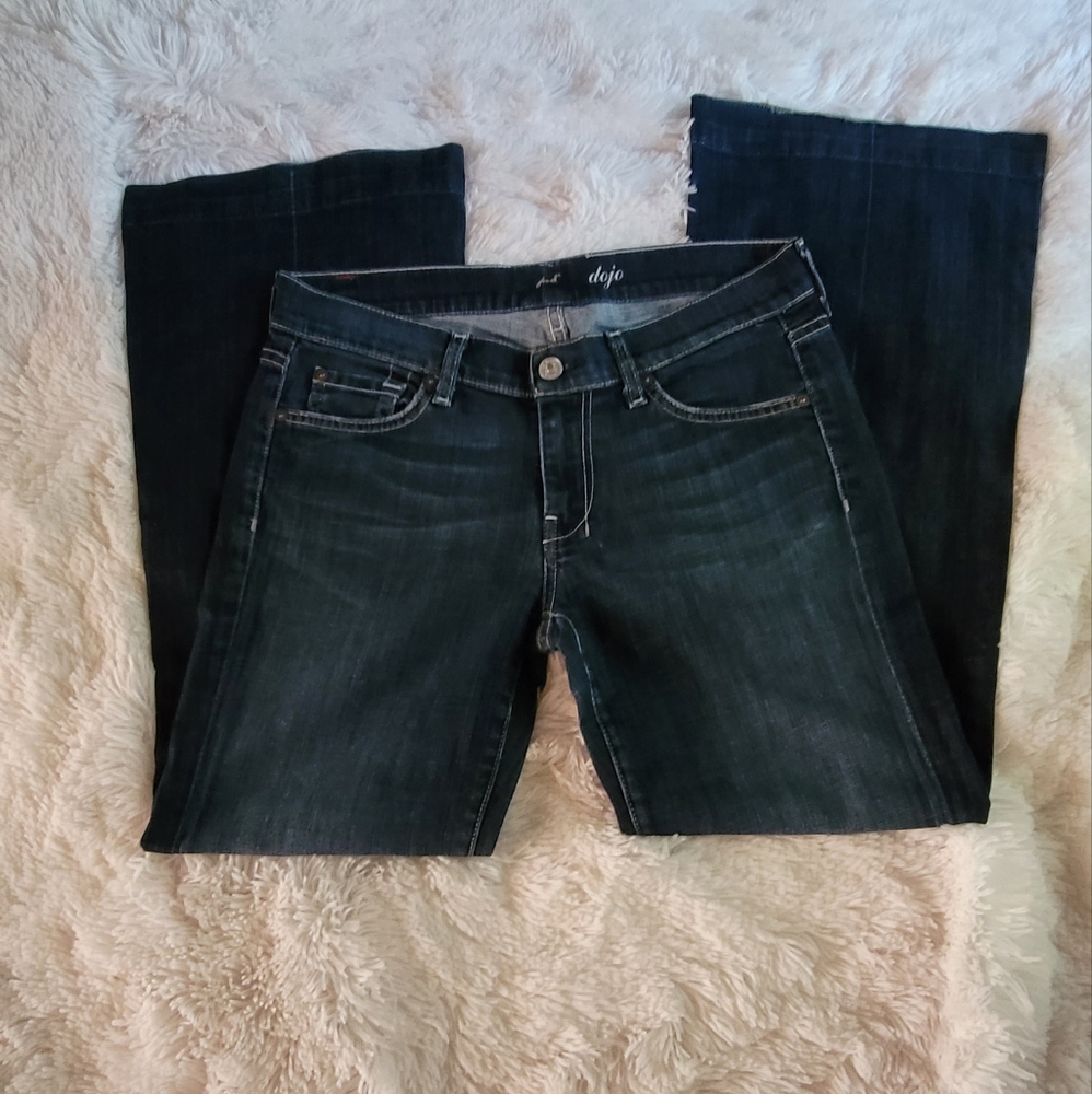 7 for All Mankind Dojo Wide Leg Sz 29 W 32 L 28 R 8